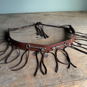 Handmade Leather Antique Skeleton Key Belt